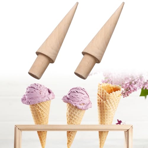 Stampo per Cono Gelato in Legno - Rullo Waffle Fai Da Te