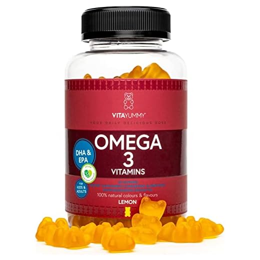 VITAYUMMY Vegan Omega 3 Vitamin Gummies - Veganvitaminer för barn och vuxna - Naturlig färg & smak, Allergenfri och Gelatinfri - Algolja Omega 3-60 Gummy Vitaminer 1 månad