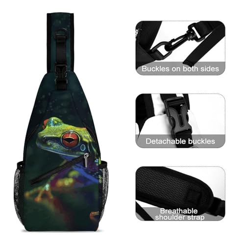 Bolso Sling Crossbody Deportiva Casual para Hombre y Mujer miniatura 3