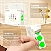 PARLAIM 3/4 Inch Color Coding Label Stickers,500PCS Circle Inventory Sticky Dots Sticker in Dispenser Box,Fluorescent Green Adhesive Round Dot Labels for Office Home(Fluorescent Green)