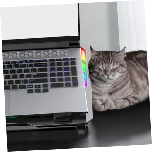 Base ergonómica para laptop con ventilación y luces miniatura 7