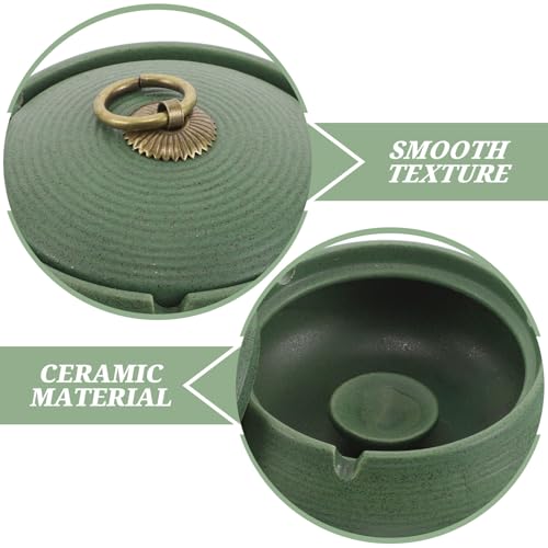 Cendrier coupe-vent en céramique anti-odeur pour protéger vos espaces de vie - 4