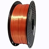 Matériel: PLA NO LOGO WSF-3D Prints, 1pc Silk Pla 3D Printer Filament 1.75mm Pen 3D Service 0,5 kg Impression Silky Gold Filament Rich Luster Matériau métallique Métal (Couleur : Orange)