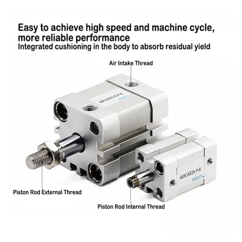 Vérin compact ADN50 pour automatisation d'ouverture de porte - 5