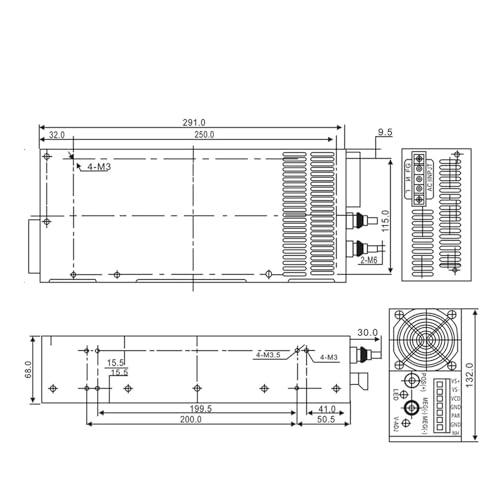 Moteur industriel stable grâce à l'alimentation S-3000W - 4