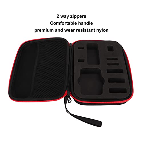 image for Cyrank Carrying Case for Action Cameras, Two Way Zipper Portable Hards