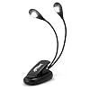 Tiger dubbele muziekstandaard lamp met 2 LED’s