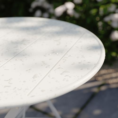 Table d'extérieur blanc cassé 65 cm ProTuning SUNDSÖ contre le manque de place - 5