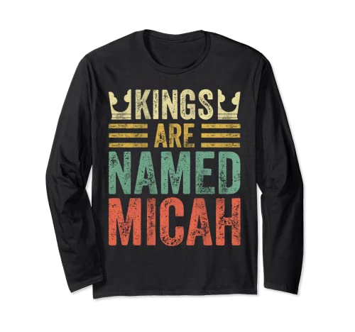 Divertente nome personalizzato camicia Kings sono chiamati Micah Maglia a Manica