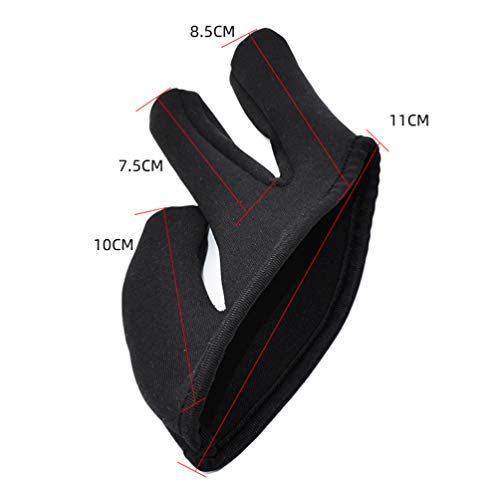 Osaladi Professional Heat Resistant Gloves 3 Finger Mittens Protection Gloves For Barber Hair Styling Curling Perming Hair Straightening Curling Wand And Flat Iron #TOP3