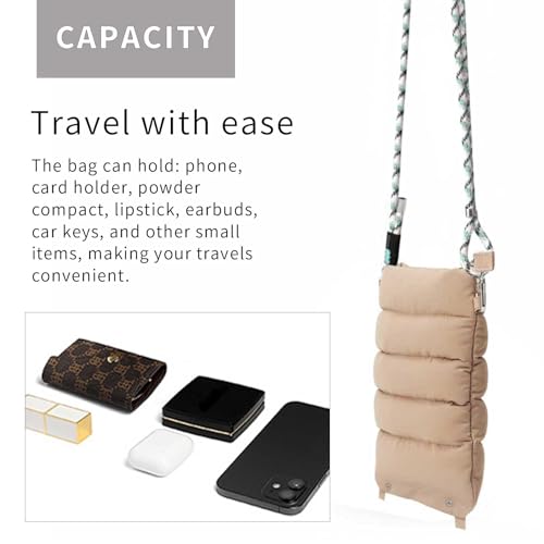 ACUARIO Small Crossbody Bag for Women, Lightweight Nylon Crossbody Bags, Trendy Womens Purse Fashion Sling Bag Handbag for Travel,gym, shopping — view 4