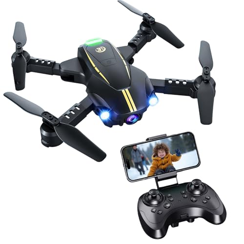 Image of Drone with Camera for Kids 1080P HD FPV Foldable Drone for Adults & Beginners, Mini Drone for kids, RC Quadcopter with 2 Batteries, Gravity Control, One Key Take Off /Land, 360 Flip, Waypoint Fly