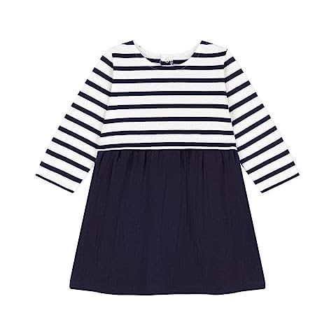 Petit Bateau Robe Manches Longues Bébé fille Cover