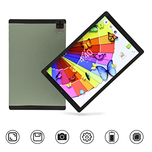 Tablet Android de 10 polegadas, Tablet PC 6 GB RAM 256 GB ROM Dual SIM Dual Standby Support WIFI Blu