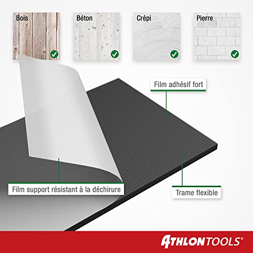Protection murale de garage ATHLON TOOLS | Lot de 2 rouleaux de 2m de bande adhésive étanche