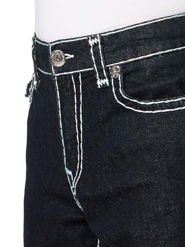 True Religion Men's Billy Marled Lurex Logo Super T Flap 1/2"3