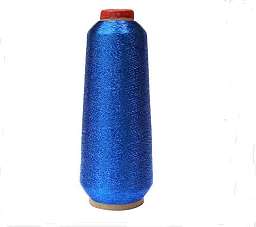 Sparkle Metallic Threads Machine Embroidery - 5000 Yards per roll (Royal Blue (Dark))