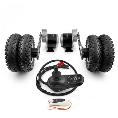 Kit roue tout-terrain L-faster double moteur 24V pour ne plus bloquer votre chariot dans le sable