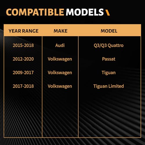 Image of Ceramic Front Brake Pads Set Compatible with 2015-2018 Audi Q3 /Q3 Quattro;2012-2020 Volkswagen Passat;2009-2017 Volkswagen Tiguan;2017-2018 Volkswagen Tiuan Limited (D1375)