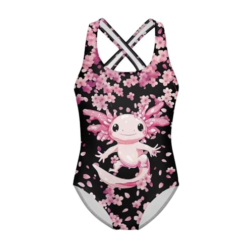 Image of Kids One Piece Swimsuit for Girls 5-14 Years Old Pretty Secure and Comfortable