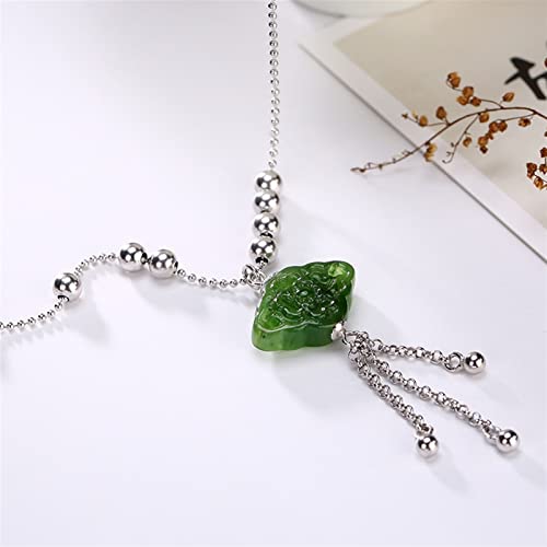 Collier pendentif femme en argent S925 véritable chaîne de clavicule élégante