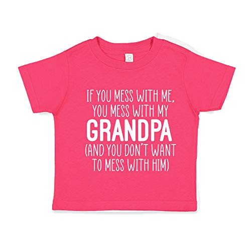 Don't Mess with My Grandpa Baby Bodysuit One Piece or Toddler T-Shirt Crazy Grandpa Gift from Grandson Granddaughter