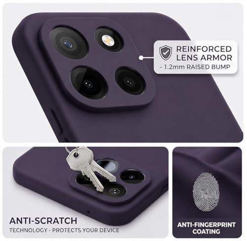 Image of FIRST MART Matte Silicone Back Cover for OnePlus Nord 6 - Purple