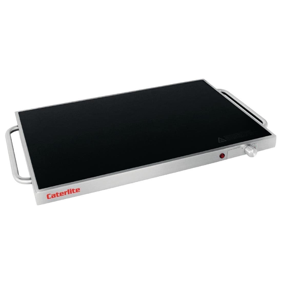 Caterlite 230 W Kochplatte, Edelstahl und gehärtetes Glas, Temperaturbereich: 60 °C bis 105 °C, Breite: 550 mm, Kapazität: 20 kg, passend für 1/1 GN oder kleinere Konfigurationen, CD562