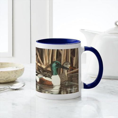 Taza de cerámica 11 oz CafePress Shoveler Ducks miniatura 6