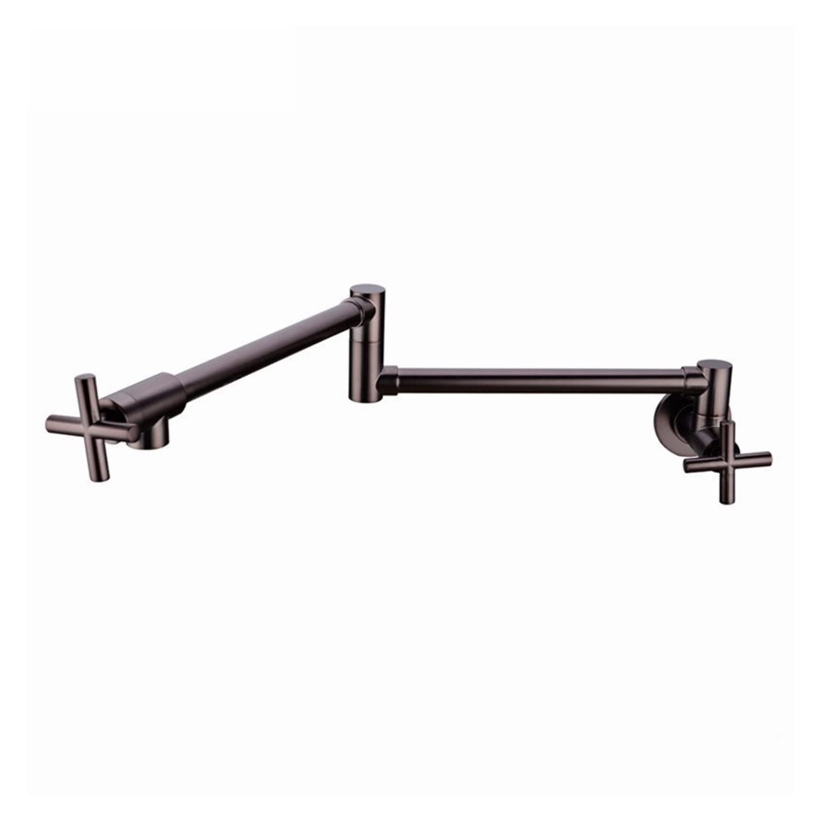 Wall Mount Pot Filler Sink Taps Swinging Spout Faucet for Kitchen Gourmet Sinks Faucets Single Cold Spigots Brush Black Tap,Durability(ORB)