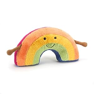 Jellycat Amuseables Rainbow Stuffed Toy, Medium 12.5 inches – Rainbow Plush – Fun Gift Idea