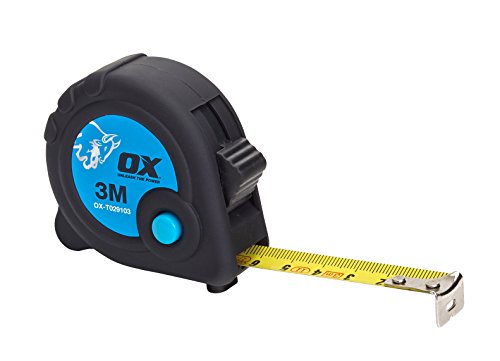 OX Tools OX-T029103 Cinta Comercial Métrico m Negro/Azul