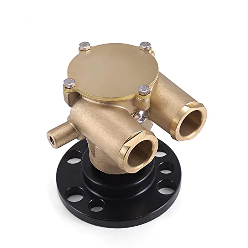 Crankshaft Mounted Water Pump 857451 856513 841640 F6B-9 For 1979-1993 Volvo Penta OMC V8 Johnson 10-24930-01 10248051 102494601 Marine Sherwood P105 Jabsco 50410-1201 Indmar 685001 10-24232-1 3860703