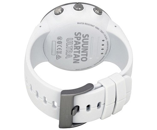 Suunto Spartan Ultra Hr White Digital Display Quartz Watch, White Silicone Band, Round 50Mm Case #TOP2