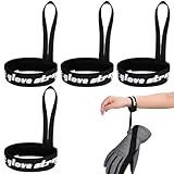4 Stück Skihandschuhleine,Snowboard Handschuh Leine Für Skifahren,Sicherheitsseil Für Skihandschuhe,Outdoor Sport Hängende Handschuhe Ski Spor,Geeignet Für Skifahren Und Radfahren Im Winter,Schwarz