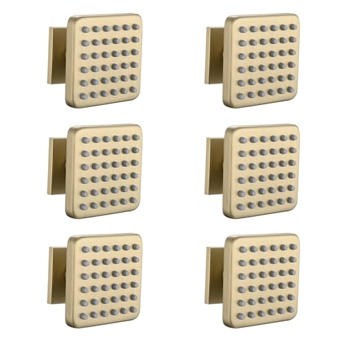 LOCALAND Solid Brass Shower Body Spray Jets, Square Body Jets for Shower, High Pressure Body Shower