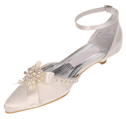 Sandales mariée ivoire talon 3cm de MinitooUK aux finitions raffinées