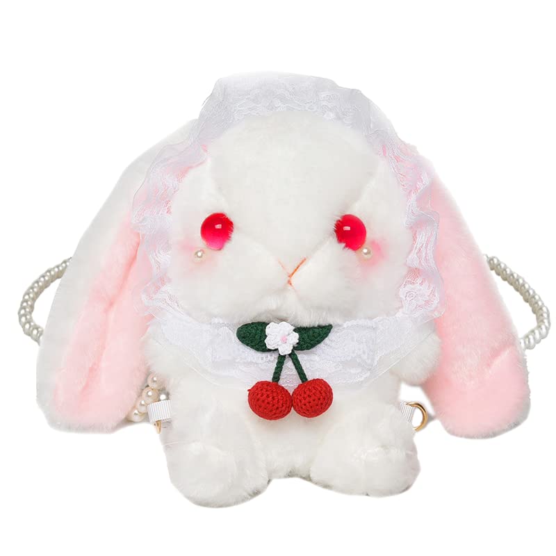 リリカルうさぎ。ロリィタボンネットぬいぐるみポシェット