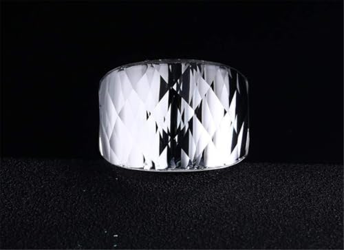 Image of HIJONES Men Women Stainless Steel Cubic Zirconia Royal Crystal Rings Wrap Band Cocktail Style