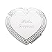 THINGS REMEMBERED Engraved Birthday Silver Heart Compact Mirror
