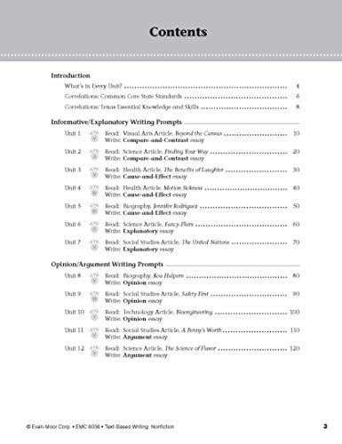 Text Based Writing, Grade 6 #TOP2