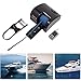 ZYUIOTHJK Electric Anchor Winch with Remote Control, 12V Waterproof for Boats, Speedboats, and Fishing, Enhances Deckboat Anchors Storage