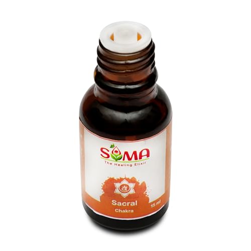Image of Sacral Chakra Oil | Blends of Pure Essentials Oils Ideal for Calming Effects, | 15 ml | Aroma Oil & Seven Chakra Oils | Best for Aromatherapy & Meditation | Pack of 1