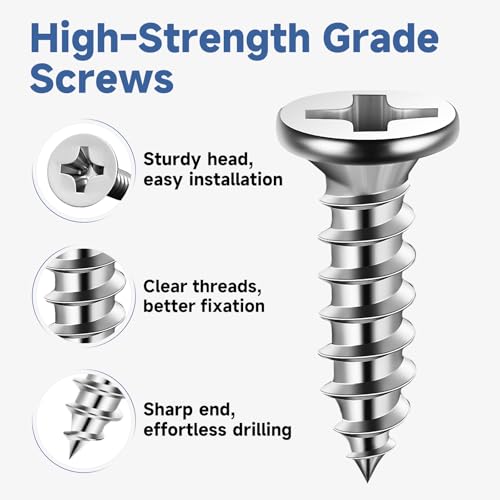 Image of 40PCS L Bracket Corner Brace Set, Stainless Steel Corner Bracket