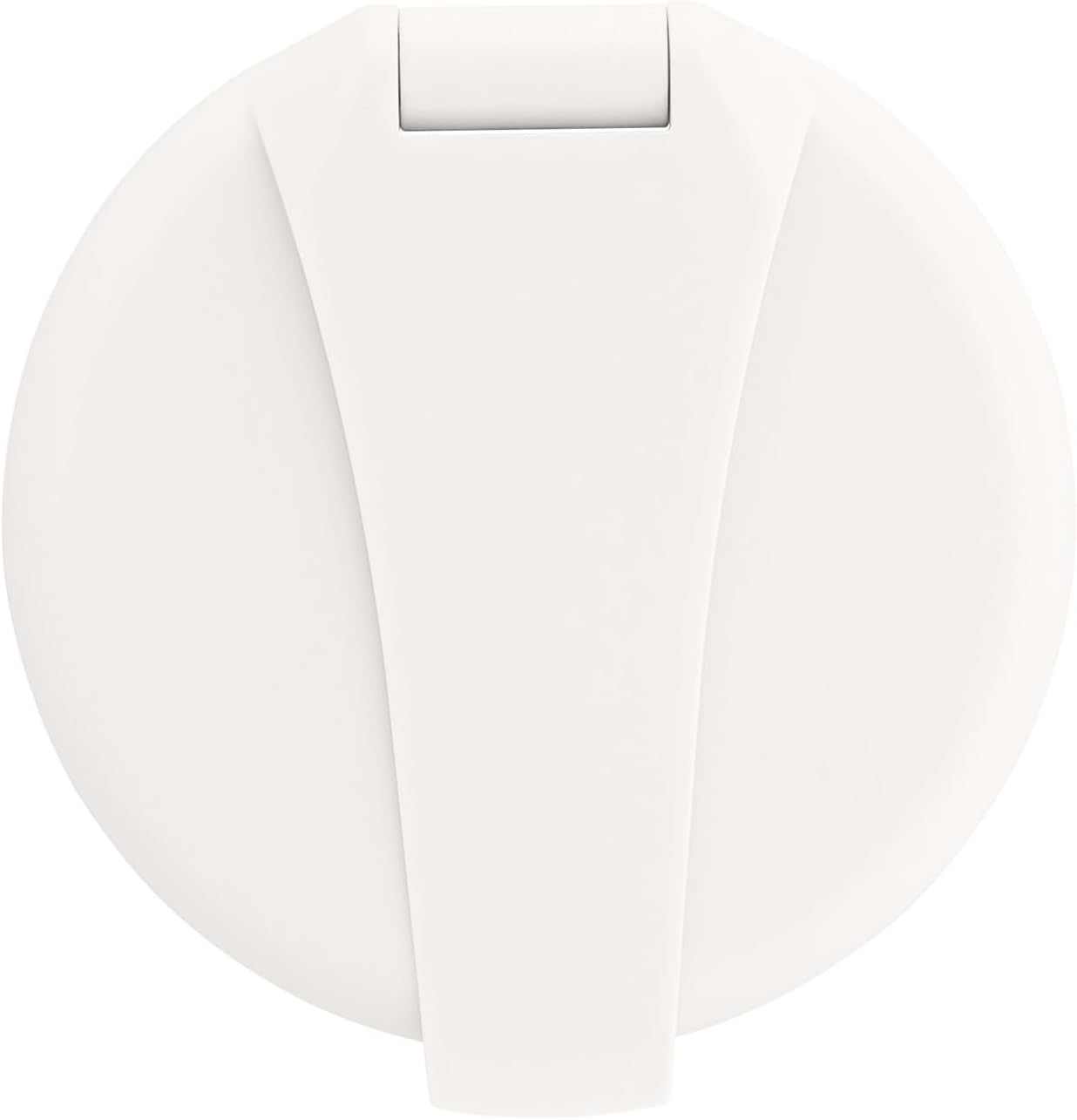 Ambassador Marine Recessed Shower- Warm White Cup & Lid, Small Warm White Sprayer (No Eyelet), 6' Stainless Steel Hose - 136-0018-WH-W