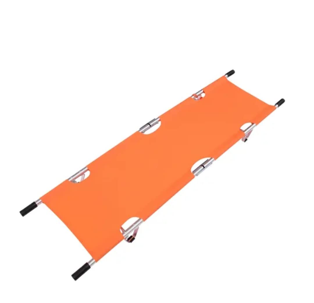 Two Fold Stretcher iron powder coating for Medical Emergency with Patient Holding Strap with Cove (Iron) (B0C9V3TGLP) Amazon Price History, Amazon Price Tracker