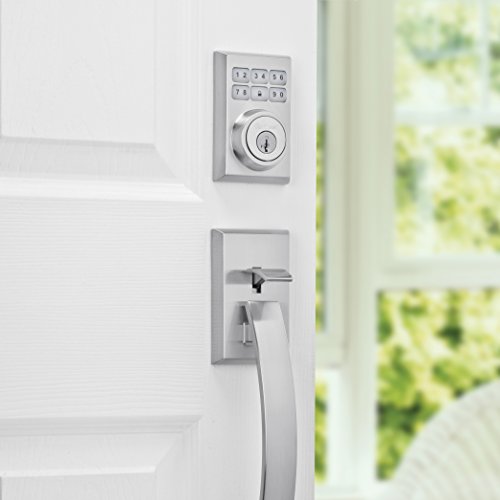 Kwikset Smartcode 910 Contemporary Electronic Smart Lock Deadbolt Featuring Smartkey Security & Z-Wave Plus Technology, In Satin Chrome #TOP2