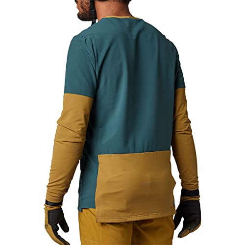 Fox Racing Herren Standard Defend Thermisches Mountainbike-Trikot, Smaragdgrün, Größe S