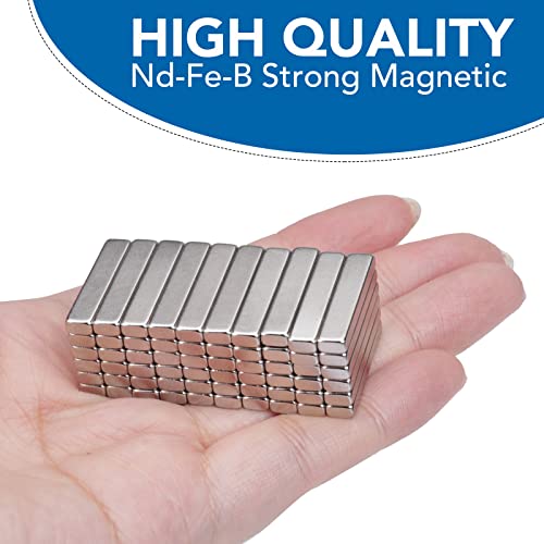 Image of LOVIMAG Small Neodymium Bar Magnets, 30 Pcs, 1x0.19x0.12in | Rare Earth Refrigerator Magnet for Whiteboard, Fridge, Office, Science, Craft and Tool Storage