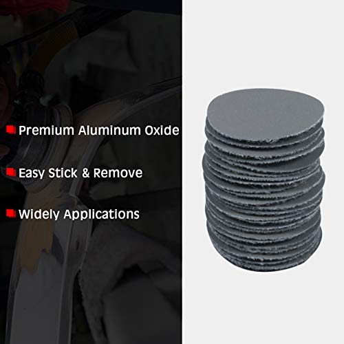 LEONTOOL 100 Pcs Sanding Disc 1 Inch Hook and Loop Round 3000 Grit Sandpaper for Random Orbital Woodworking Metal Polishing - Image 2
